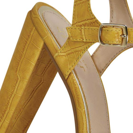 SANDALIA DE VESTIR YAELI FASHION 2044 ~ DAMA Amarillo  