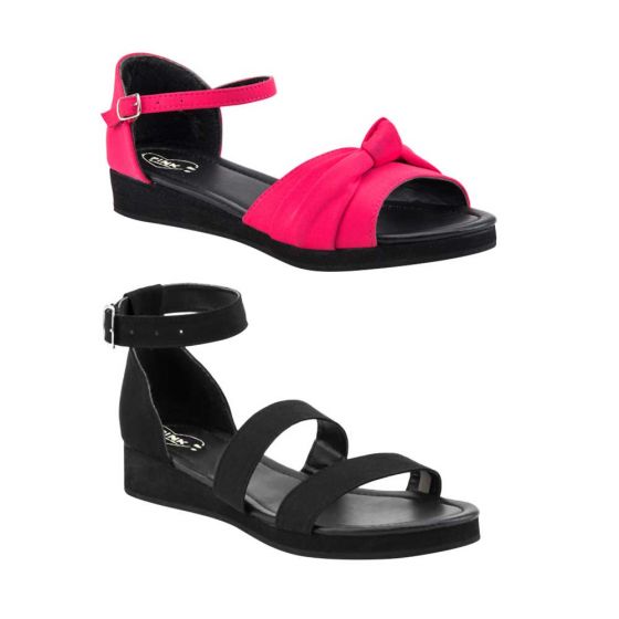 SANDALIA CASUAL PINK BY PRICE SHOES 0201 ~ DAMA Negro  