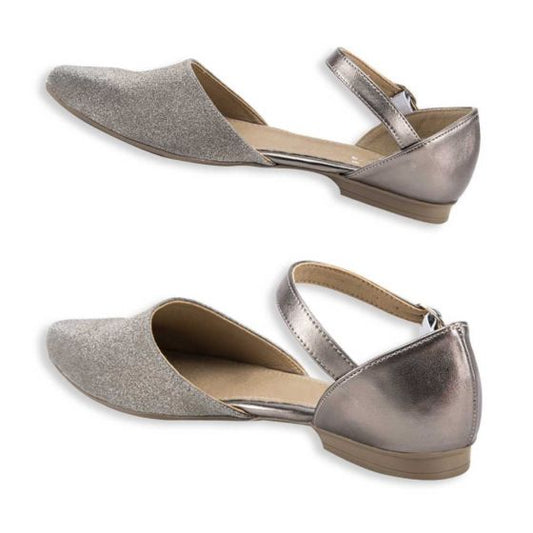 BALLERINA CASUAL PINK BY PRICE SHOES 0315 ~ DAMA Plata  