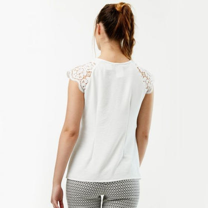 BLUSA CASUAL YAELI FASHION 7795 ~ DAMA Blanco 