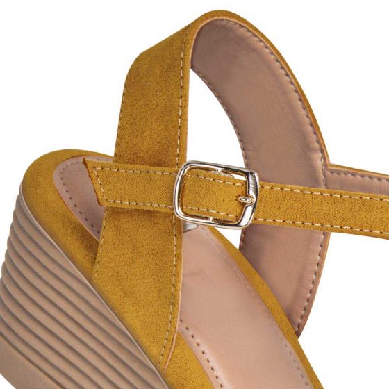 SANDALIA CASUAL VI LINE 053 ~ DAMA Amarillo  