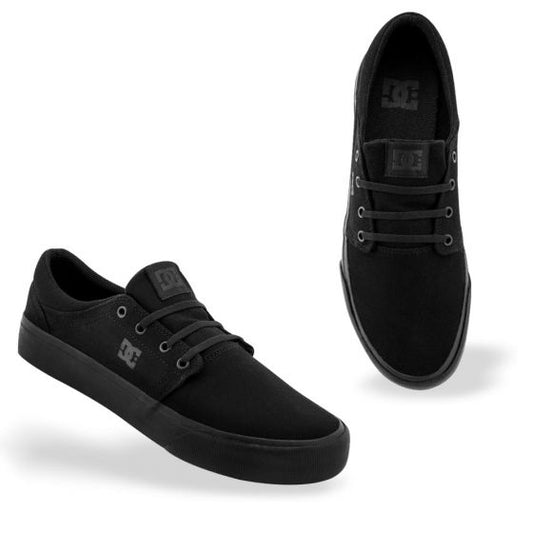 TENIS DEPORTIVO PARA SKATE DC SHOES 743B ~ JUNIORS Negro SKATE