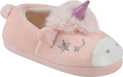 Pantufla Cerrada Peluche Unicornio