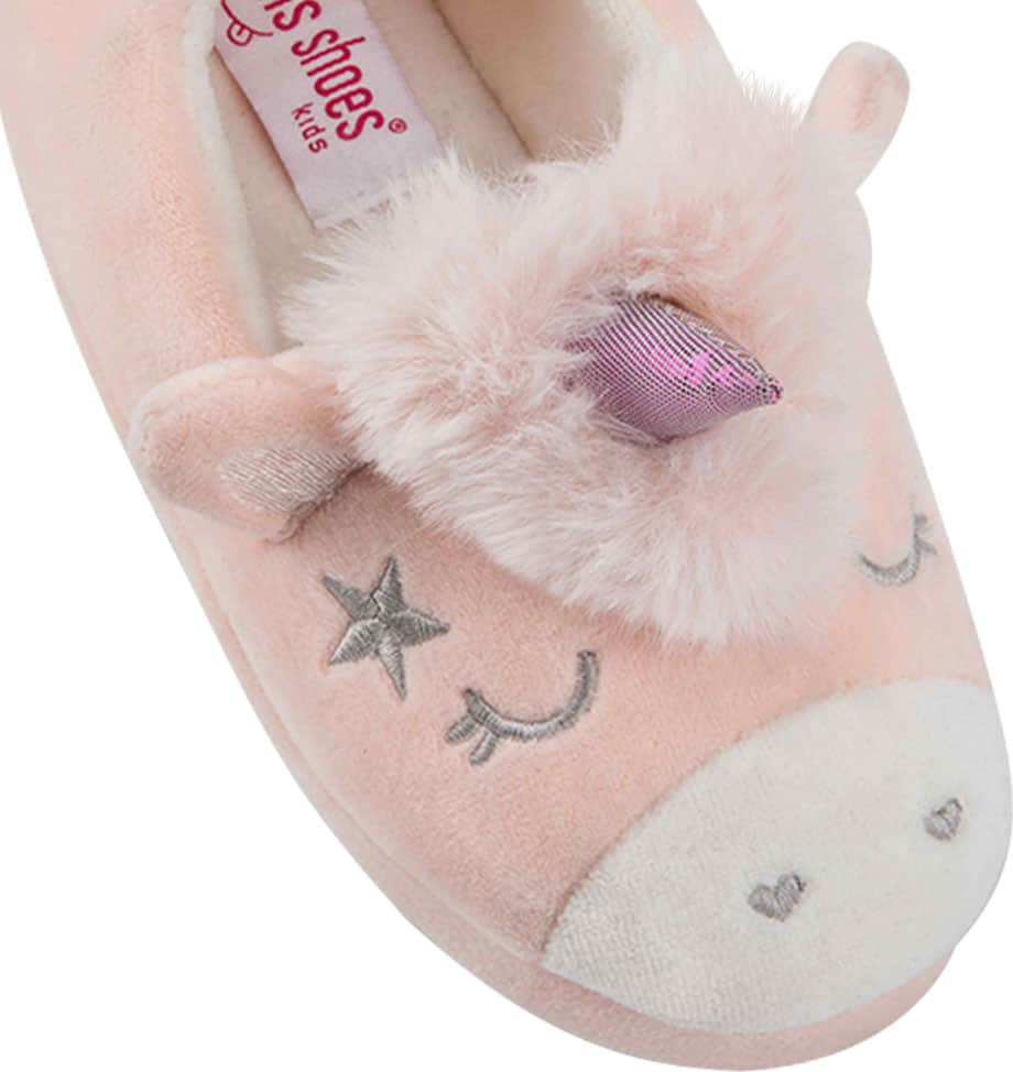 Pantufla Cerrada Peluche Unicornio