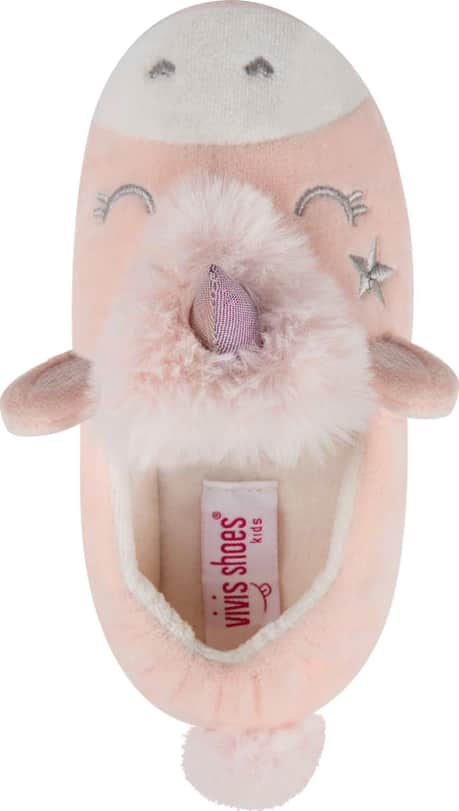 Pantufla Cerrada Peluche Unicornio