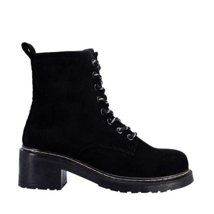 Botas Militares Negras Mujer Tierra Bendita  0521