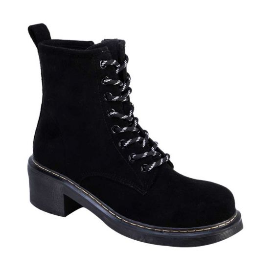 Botas Militares Negras Mujer Tierra Bendita  0521