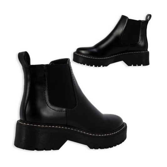 Black Rocker Vintage Boots for Women Goodyear 8015