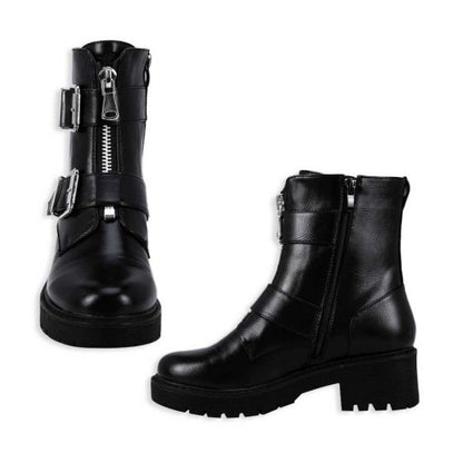 Botas Vintage Rockeras Negro Unisex Goodyear 8565