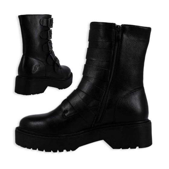 Botas Vintage Rockeras Negros para Mujer Goodyear 8016