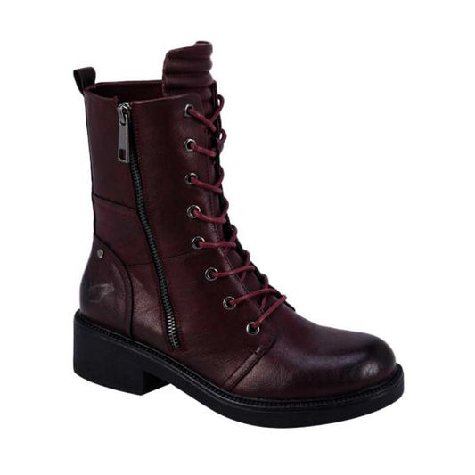 Red Military Boots for Women Goodyear 8115