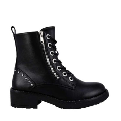 Botas Militares Negras Mujer Belinda Peregrin  4502