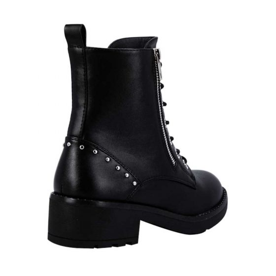 Botas Militares Negras Mujer Belinda Peregrin  4502