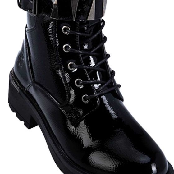 Black Military Boots for Women Belinda Peregrin 3603