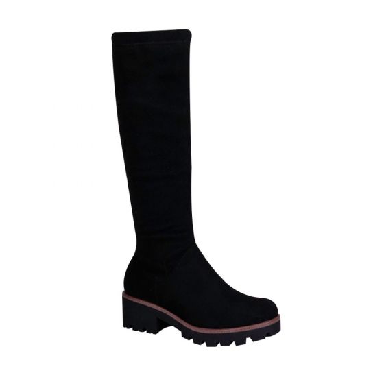 Botas Vintage Rockeras Negras Mujer Tierra Bendita  7802