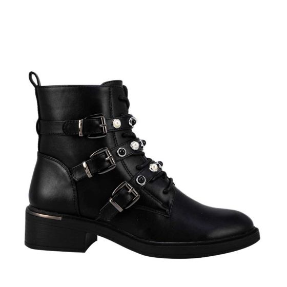 Black Military Boots for Women Belinda Peregrin 203B