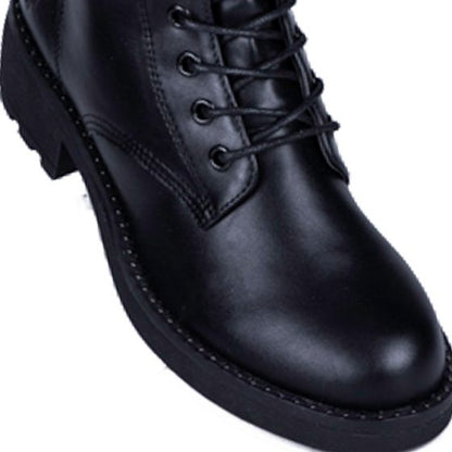 Black Military Boots for Women Belinda Peregrin H011