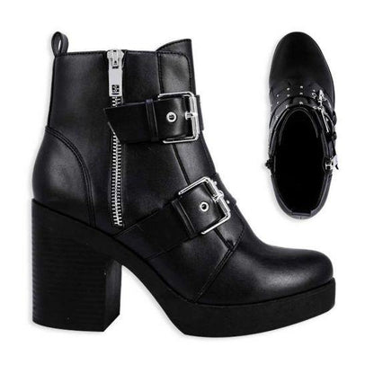 Botas Casuales Negras Mujer Tierra Bendita  2S02 - Conceptos