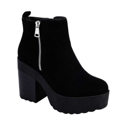 Botas Vintage Rockeras Negras Mujer Tierra Bendita  9AA6