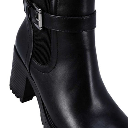 Botas Vintage Rockeras Negras Mujer Tierra Bendita  A820