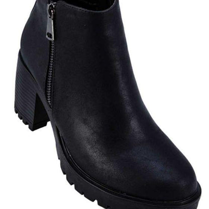 Botas Vintage Rockeras Negras Mujer Tierra Bendita  A823 - Conceptos