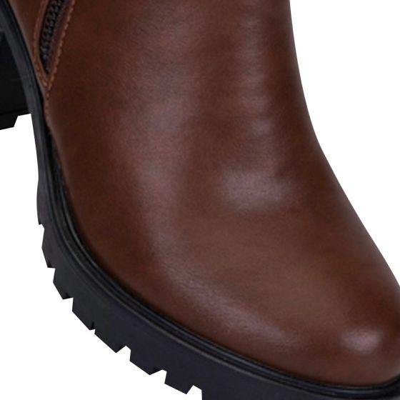 Botas Vintage Rockeras Cafés Mujer Tierra Bendita  A823 - Conceptos