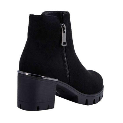 Botas Vintage Rockeras Negras Mujer Tierra Bendita  G804 - Conceptos