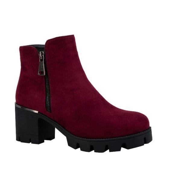 Botas Vintage Rockeras Rojas Mujer Tierra Bendita  G804 - Conceptos