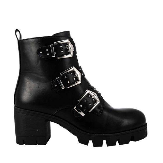 Botas Vintage Rockeras Negras Mujer Tierra Bendita  G805 - Conceptos