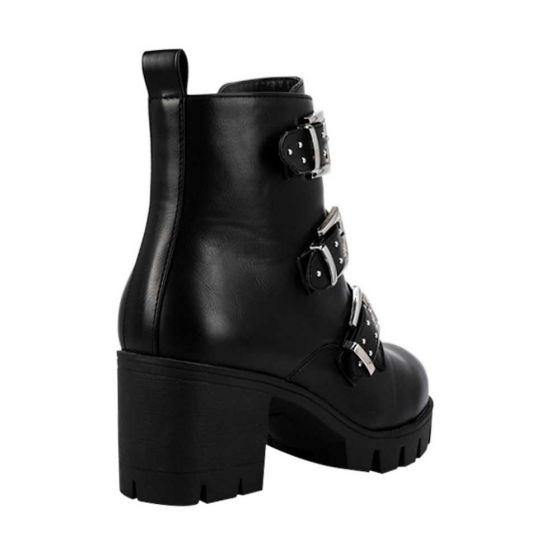 Botas Vintage Rockeras Negras Mujer Tierra Bendita  G805 - Conceptos