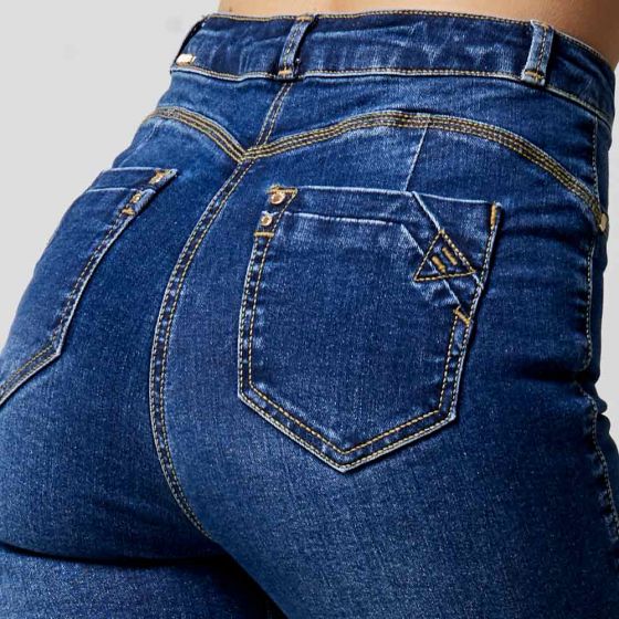 JEANS CASUAL FERGINO 2060 ~ DAMA Azul 