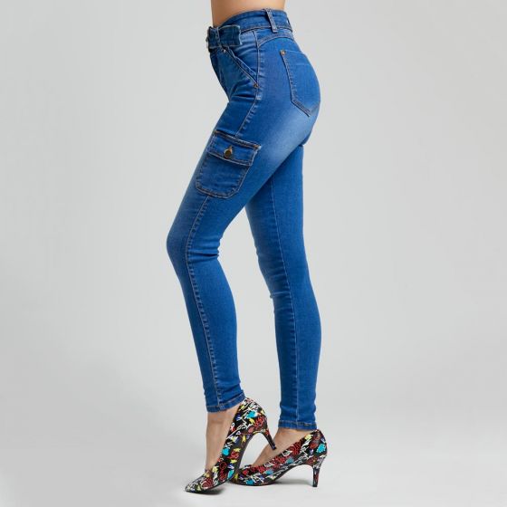 JEANS CASUAL FERGINO 2036 ~ DAMA Azul 