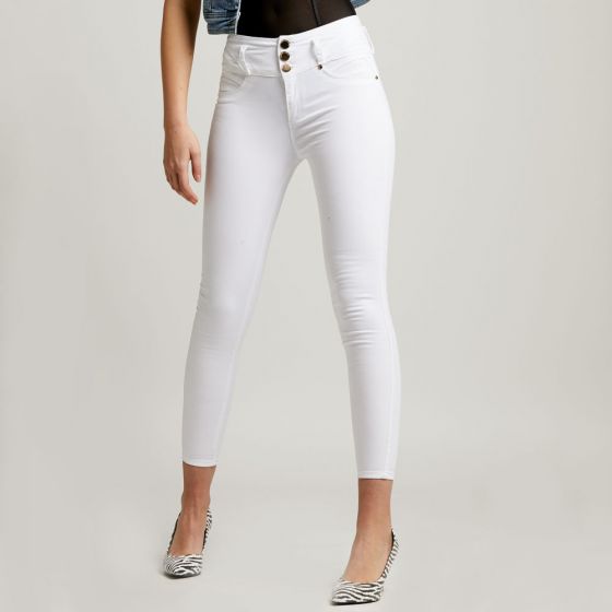 JEANS CASUAL FERGINO 2052 ~ DAMA Blanco 