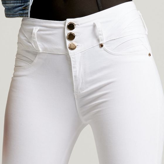 JEANS CASUAL FERGINO 2052 ~ DAMA Blanco 