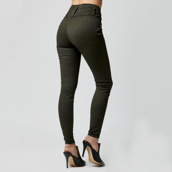 JEANS CASUAL FERGINO 2052 ~ DAMA Verde 