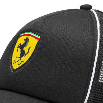 GORRA PUMA FERRARI FANWEAR TRUCKER CAP 2902 ~ CABALLERO Negro FERRARI