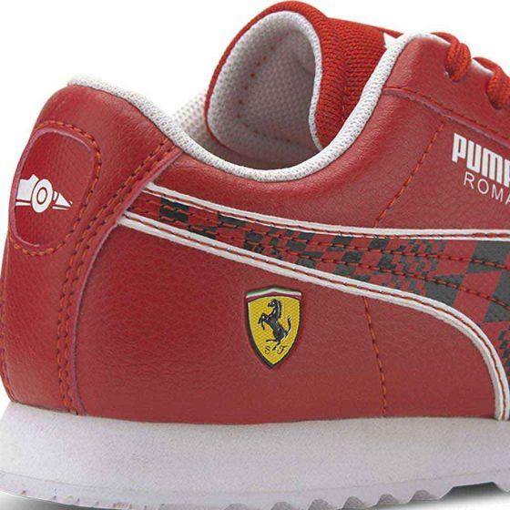 TENIS CASUAL PUMA SF ROMA PS 7403 ~ NIÑO Rojo FERRARI