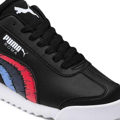 TENIS CASUAL PUMA BMW MMS ROMA JR 9820 ~ JUNIORS Negro BMW