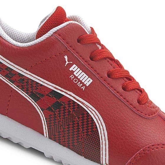 TENIS CASUAL PUMA SF ROMA INF 7503 ~ NIÑO Rojo FERRARI