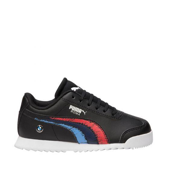 TENIS CASUAL PUMA BMW MMS ROMA PS 8301 ~ NIÑO Negro BMW