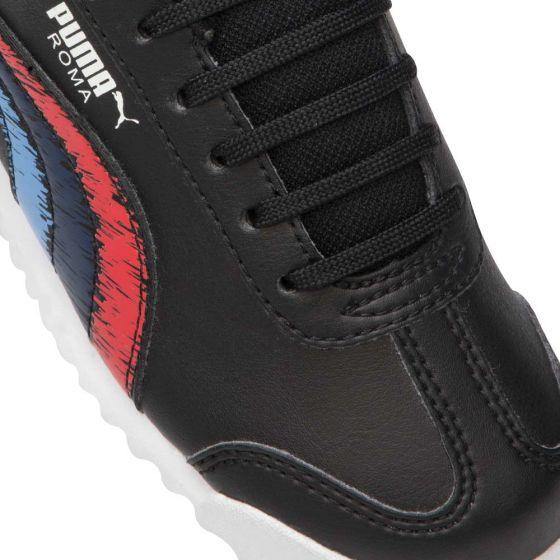 TENIS CASUAL PUMA BMW MMS ROMA PS 8301 ~ NIÑO Negro BMW