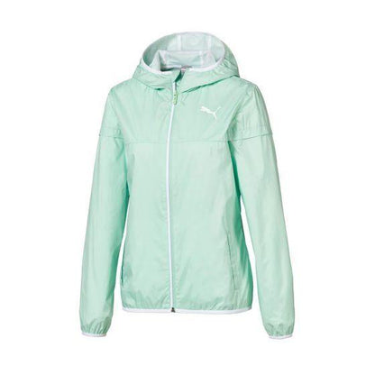 CHAMARRA CASUAL PUMA ESSENTIALS SOLID WINDBREAKER 5432 ~ DAMA Verde SPORTLIFESTYLE