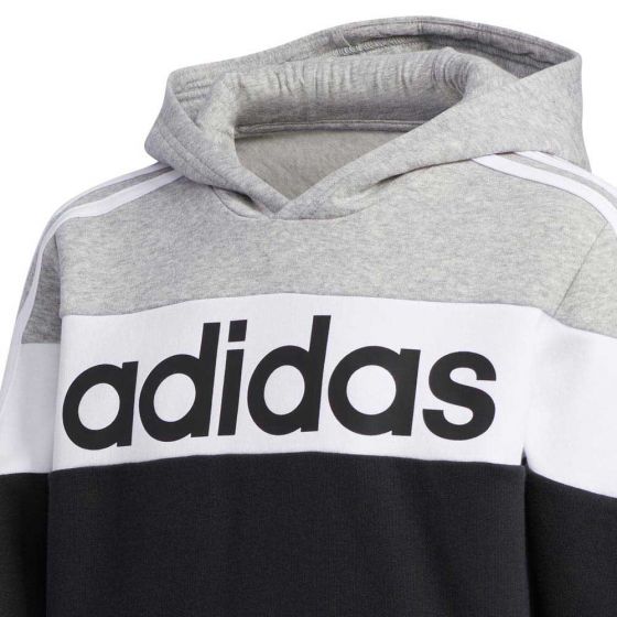 SUDADERA DEPORTIVA ADIDAS YB LIN CB HD FL 0772 ~ NIÑO Negro CORE APPAREL