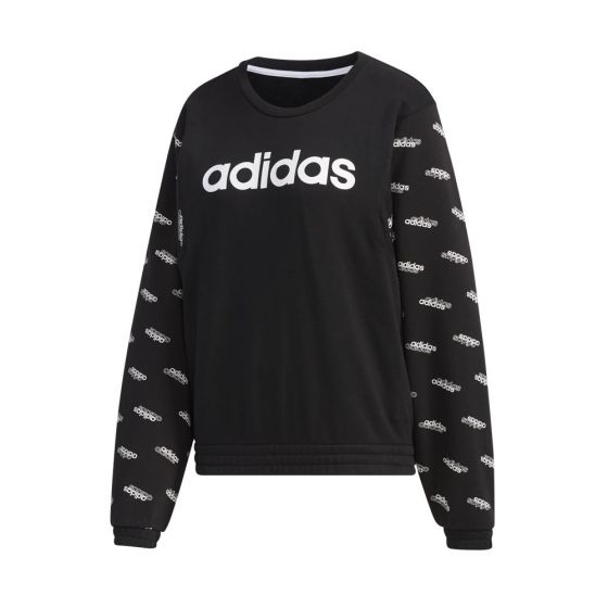 SUDADERA CASUAL ADIDAS W FAV SW 6185 ~ DAMA Negro TRAINING