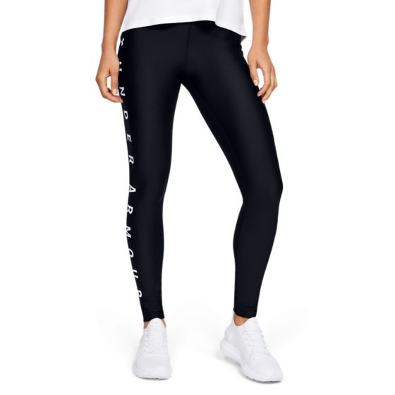 PANTS DEPORTIVO UNDER ARMOUR UA HG ARMOUR GRAPHIC WORDMARK LEGGINGS 9130 ~ DAMA Negro 