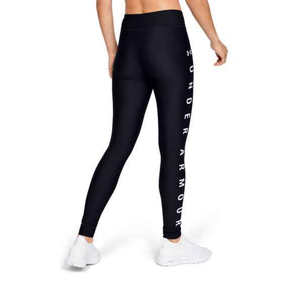 PANTS DEPORTIVO UNDER ARMOUR UA HG ARMOUR GRAPHIC WORDMARK LEGGINGS 9130 ~ DAMA Negro 