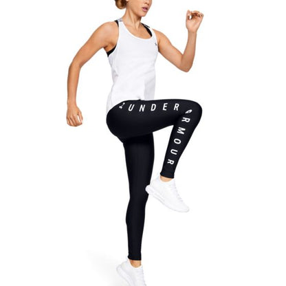 PANTS DEPORTIVO UNDER ARMOUR UA HG ARMOUR GRAPHIC WORDMARK LEGGINGS 9130 ~ DAMA Negro 