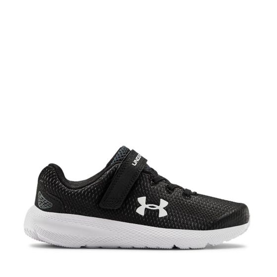 TENIS DEPORTIVO PARA CORRER UNDER ARMOUR UA PS PURSUIT 2 AC 8610 ~ NIÑO Negro RUNNING