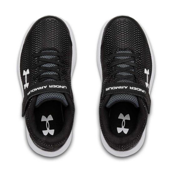 TENIS DEPORTIVO PARA CORRER UNDER ARMOUR UA PS PURSUIT 2 AC 8610 ~ NIÑO Negro RUNNING