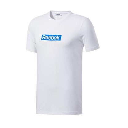 PLAYERA DEPORTIVA REEBOK TE LINEAR LOGO SS TEE 4688 ~ CABALLERO Blanco TRAINING